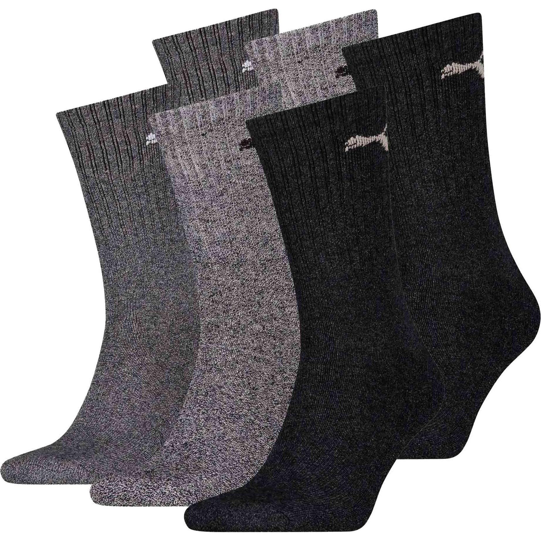 Puma, Herren, Socken, Socken Sportlich Stretch, Grau, (6er Pack, 39 - 42)