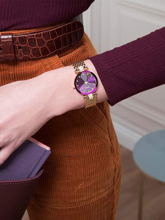 Actual product image Jowissa Facet rhinestones (Analogue wristwatch, 30 mm)