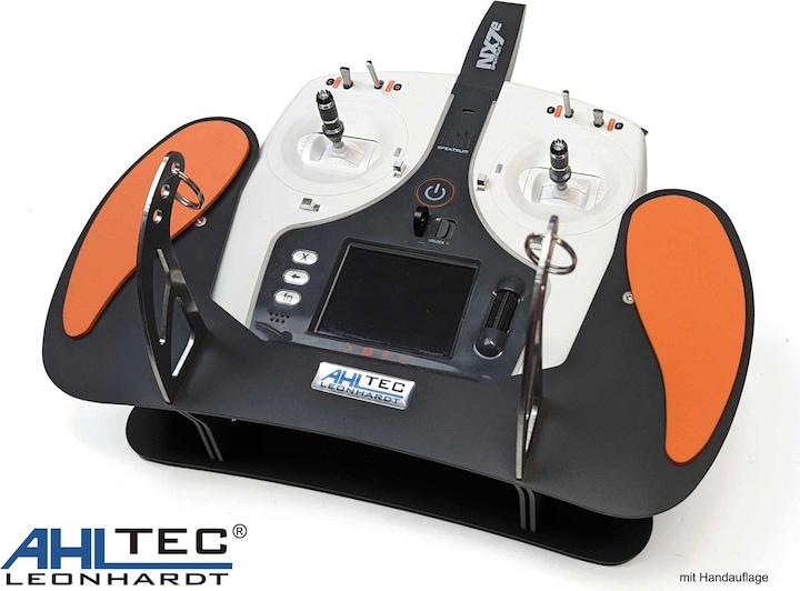 Produktbild AHLtec Senderpult Spektrum NX7e black mit Standard Senderpultbügel, ohne Handauflage