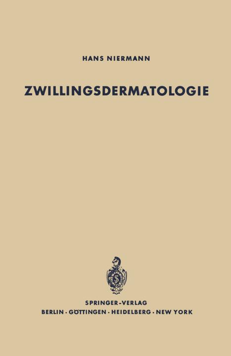 Produktbild Zwillingsdermatologie (Deutsch, Hans Niermann, 2012)