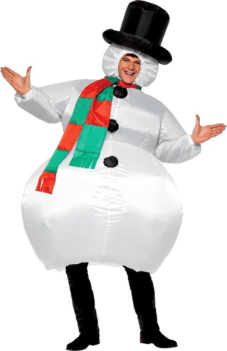 Produktbild Smiffys Aufblasbarer Airsuit - Schneemann (One Size)