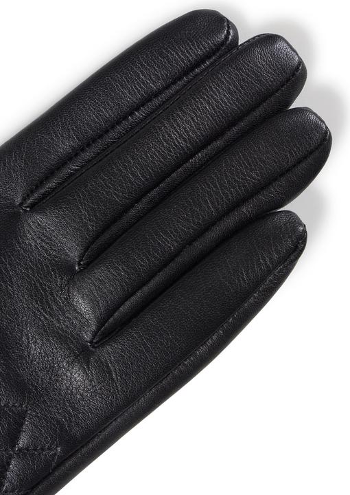Produktbild Cash-Mere Lederhandschuhe mit caro style und Touchscreen tauglich (M)