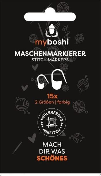 Actual product image Myboshi Maschenmarkierer 15 Stck, 2 Gren, Kunststoff