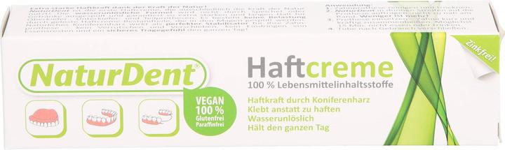 Roha Crème adhésive NaturDent pour la fixation des prothèses dentaires, 40 g de crème