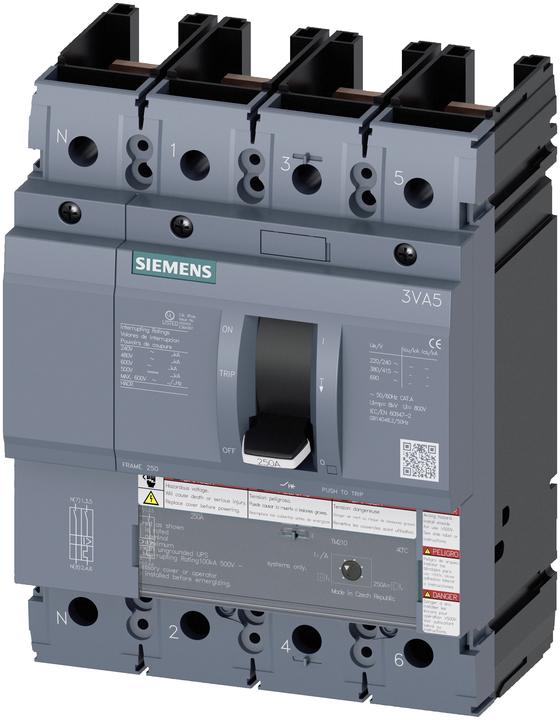 Immagine prodotto Siemens Interruttore automatico 40A 4p 40A/In 3VA5240-6ED41-0AA0