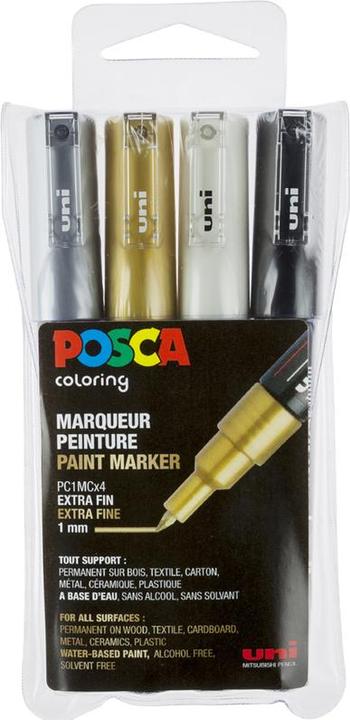 Actual product image Posca Marker PC-1M round tip (4 x)