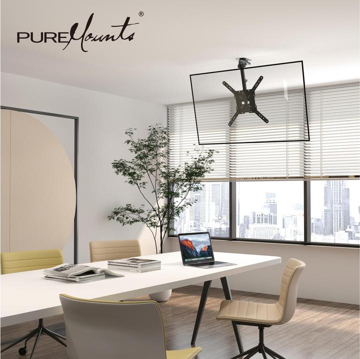 Produktbild PureMounts Deckenhalterung PM-SLOPE-55 (Decke, 20 kg, 23" - 55")