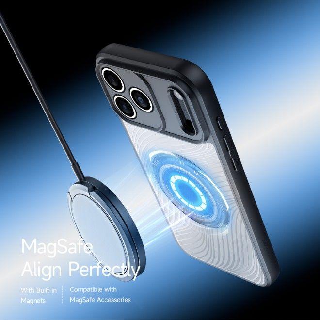 Image du produit Dux Ducis Back panel cover case AIMO MAG compatible with MagSafe for IPHONE 17 PRO black (Apple iPhone 17 Pro)