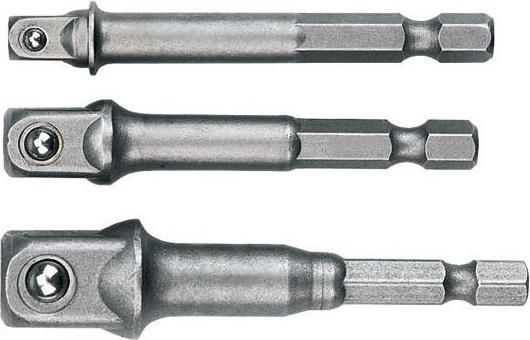 Topex 38D151 Adapterset, 3 stuks, 1/4 inch, 1/2 inch en 3/8 inch