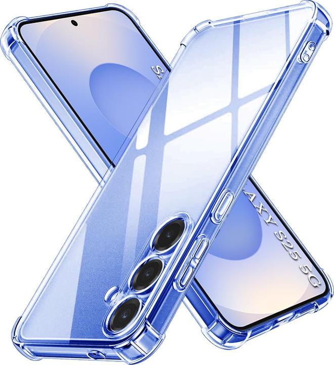 Actual product image Techsuit - Shockproof Clear Silicone - Samsung Galaxy S25 - Clear (Samsung Galaxy S25)