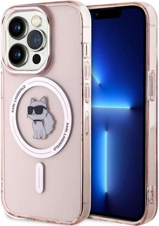 Actual product image Karl Lagerfeld KLHMP14LHFCCNOP iPhone 14 Pro 6.1" różowy/pink hardcase IML Choupette MagSafe (Apple iPhone 14 Pro)