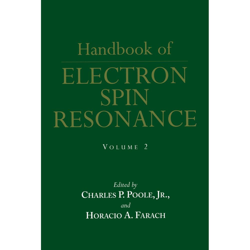 Handbook of Electron Spin Resonance, Fachbücher von Charles P. Poole, Horacio A. Farach