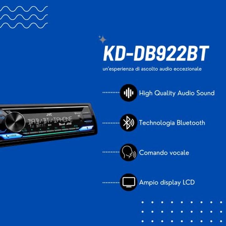 Actual product image JVC KD-DB922BT (Android car, MirrorLink)
