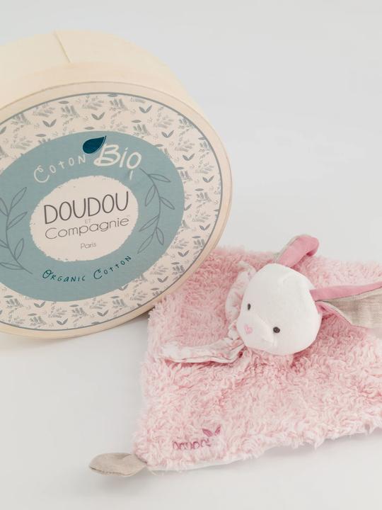 Immagine prodotto Doudou et Compagnie Panno organico per coccolare i coniglietti, rosa 25cm