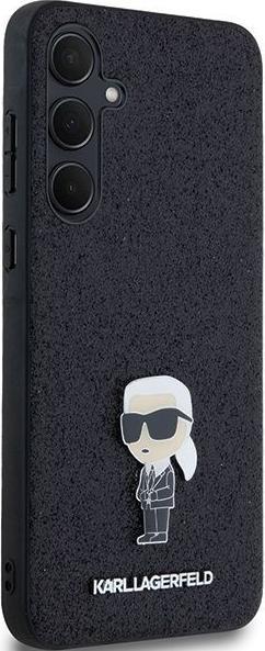 Produktbild Karl Lagerfeld KLHCSA35GKNPSK A35 A356 czarny/black hardcase Fixed Glitter Ikonik Logo Metal Pin (Samsung Galaxy A35)