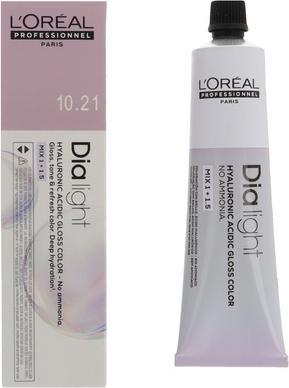 Image du produit L'Oréal Professionnel Loreal Dia Light 1021 Platinum Ash Blonde Hair Color 60 Ml (Platine blond cendré)