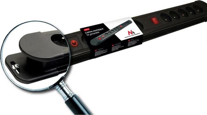 Actual product image Maclean Power strip (10x, CEE 7/5, 1.50 m)