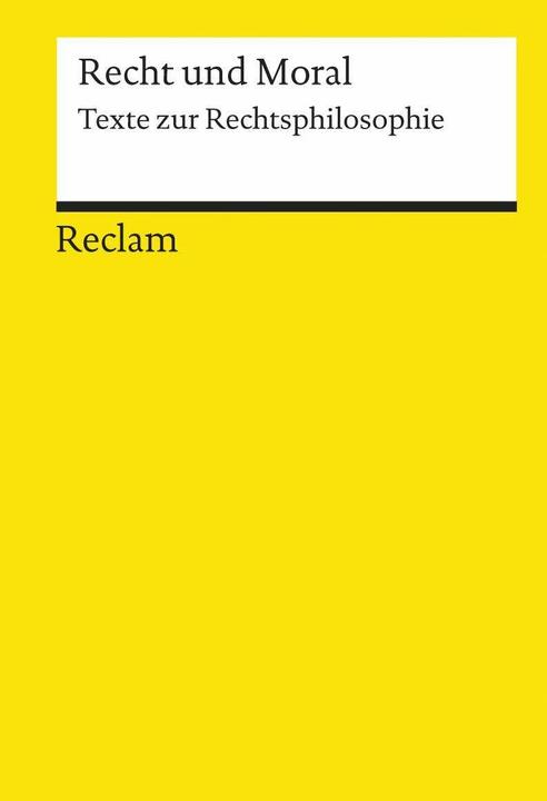 Produktbild Recht und Moral (Deutsch, 1986)