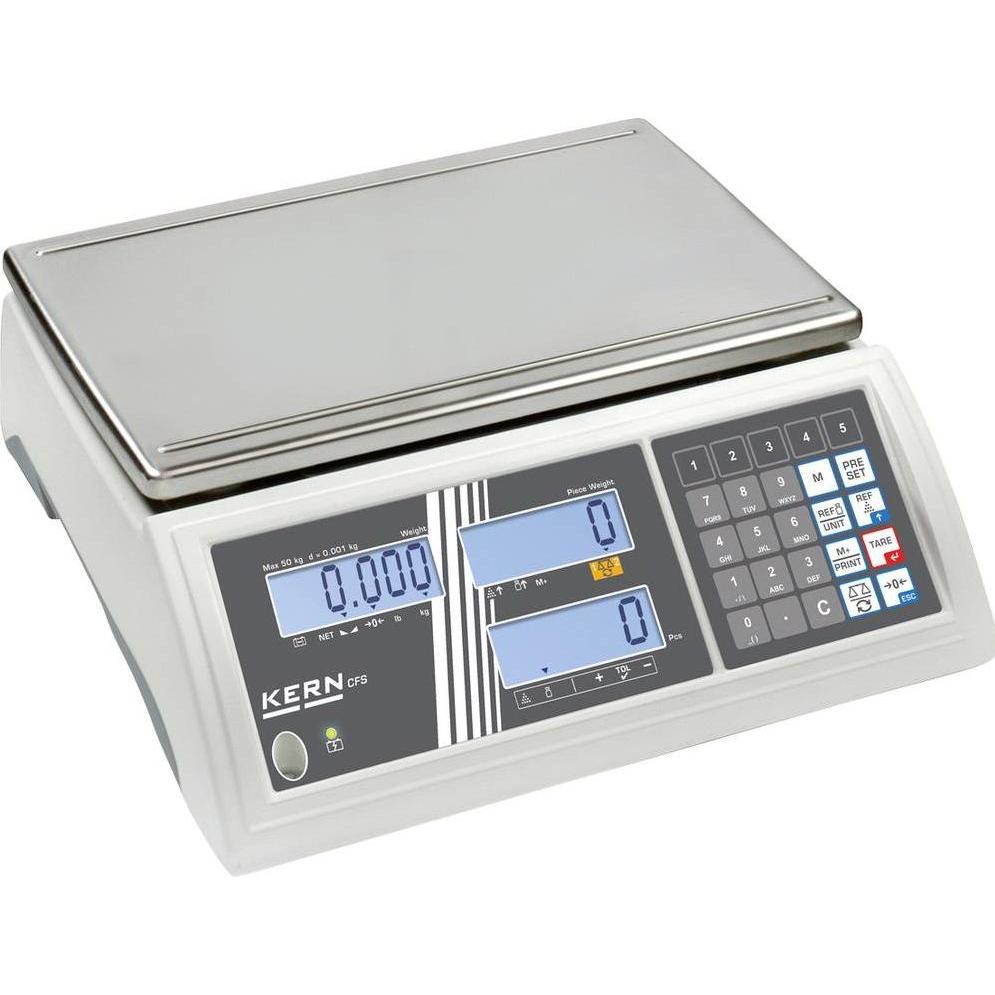 Kern, Bilancia di precisione, CFS 50K-3+C Bilancia contapezzi calibrata da un laboratorio accreditato DAkkS Intervallo di