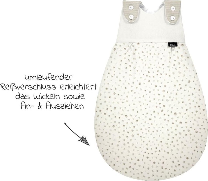 Actual product image Alvi Baby all year sleeping bag Mäxchen Aqua Dot Gr. 62/68 (68 cm)