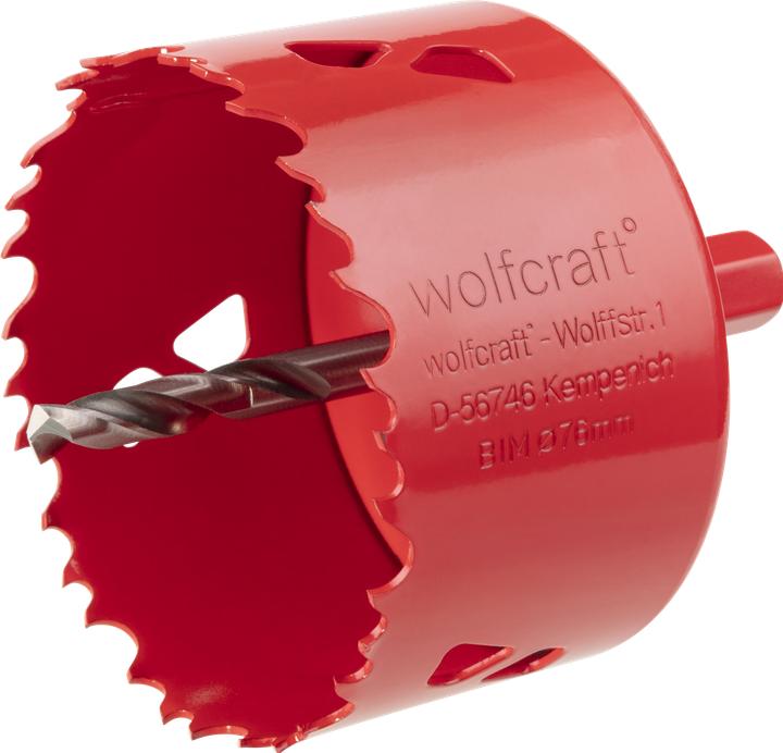 Actual product image wolfcraft 1 hole saw BiM ø76mm (76 mm)