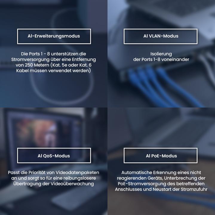 Productafbeelding Extralink EX.3906 netwerkswitch Unmanaged L2 Fast Ethernet (10/100) Power over Ethernet (PoE) 1U (10 ports)