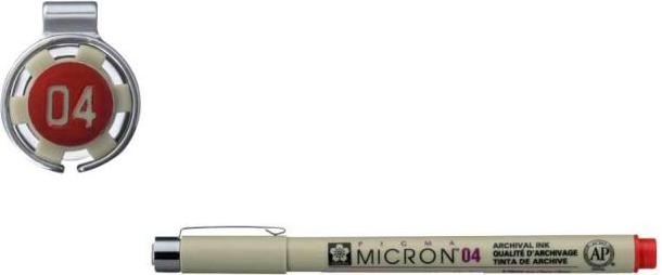 Actual product image Sakura Fineliner Pigma Micron 0,4mm XSDK0419 (Red, 1 x)
