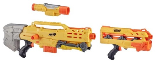 Actual product image Hasbro Nerf N-Strike Icon Series Longshot CS-6 Foam 3in1 Blaster 8 Years E8886EU50