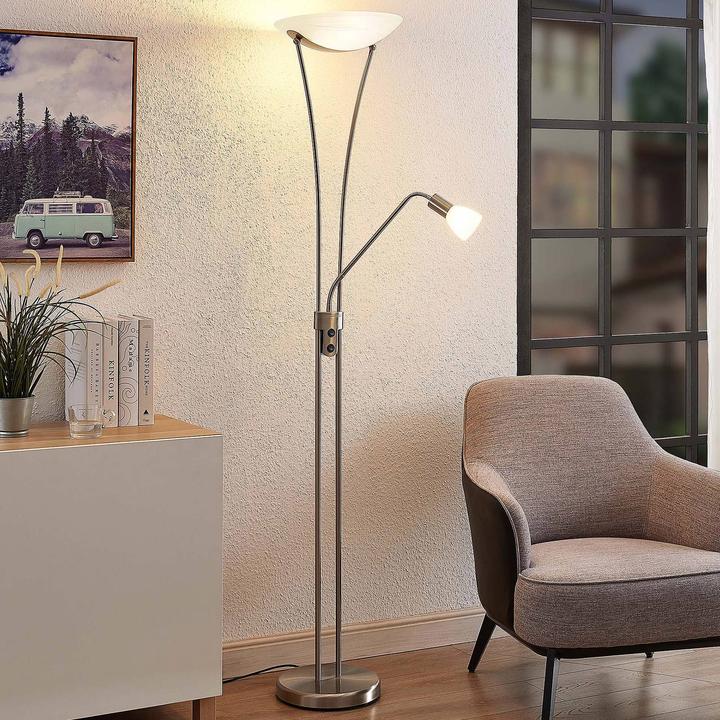 Produktbild Elc Gillian Deckenfluter mit Leselampe (E14, E27)