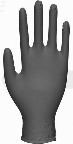 Produktbild Unigloves Handschuhe GP0033 Nitril Medium (M) Schwarz (M)