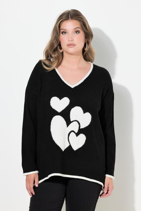 Produktbild Miamoda Pullover, bequeme Passform, Herz-Motiv (58)