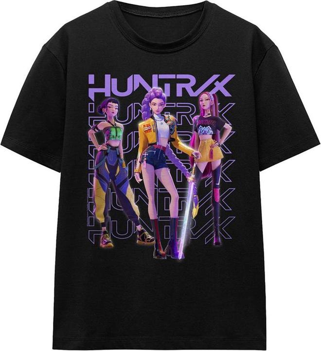 Immagine prodotto K-Pop Demon Hunters Maglietta Huntr/X Posa di Gruppo Donna (M)