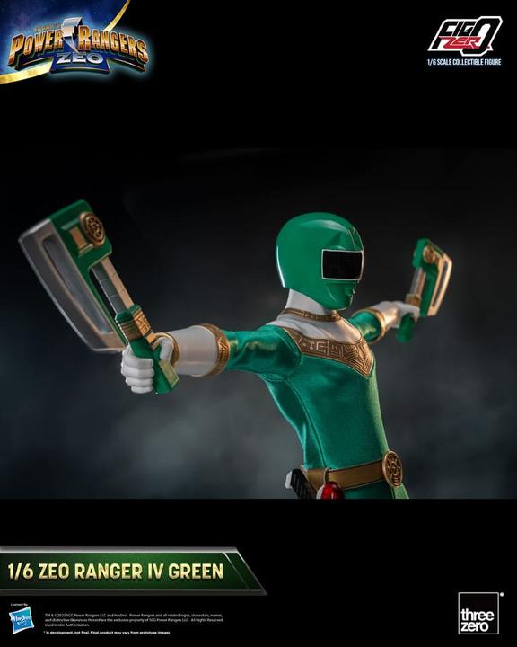 Produktbild ThreeZero Power Rangers Zeo figurine FigZero 1/6 Ranger IV Green 30 cm
