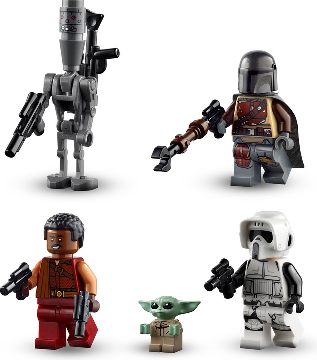 Actual product image LEGO The Mandalorian - Bounty Hunter Transporter (75292, LEGO Star Wars, LEGO Rare Sets)