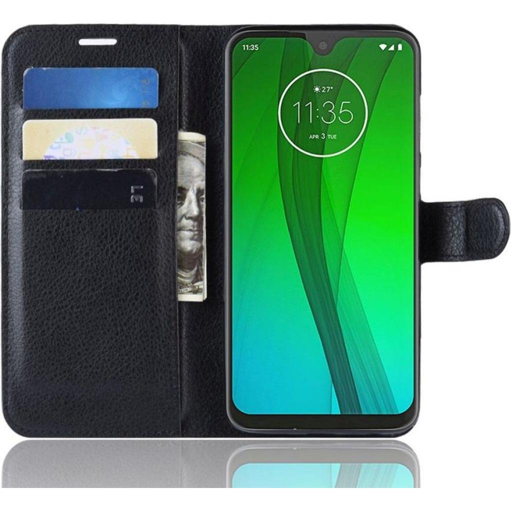 Thumbnail - Screenguard Motorola Moto G7 Plus Leather Guard Lederhülle (Motorola Moto G7 Plus), Smartphone Hülle, Schwarz