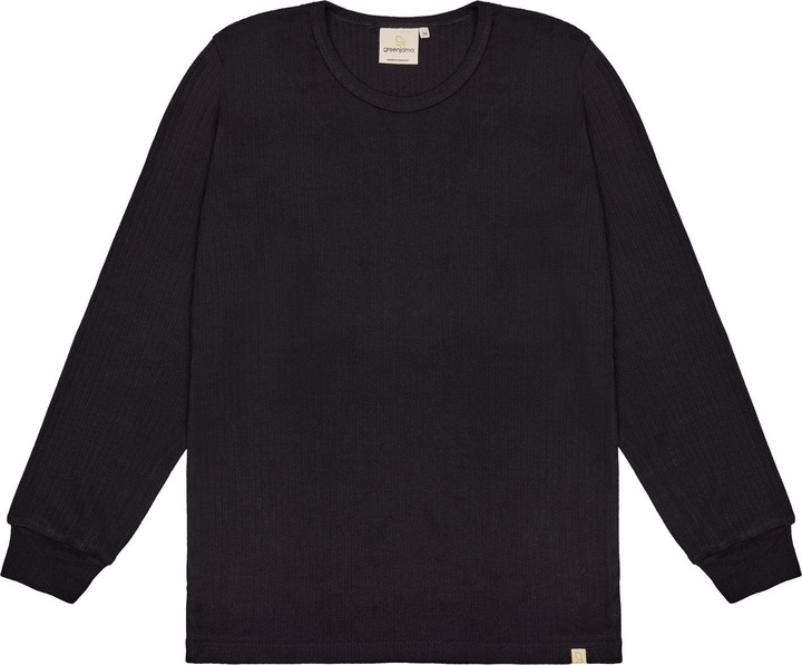 greenjama Langarm-Shirt aus Derby-Rib