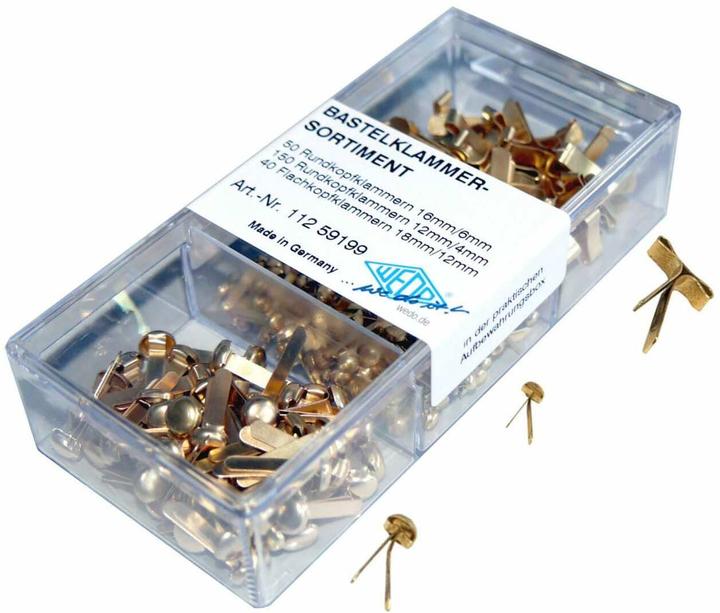 Actual product image Wedo Craft clip set in 3 sizes (240 x)