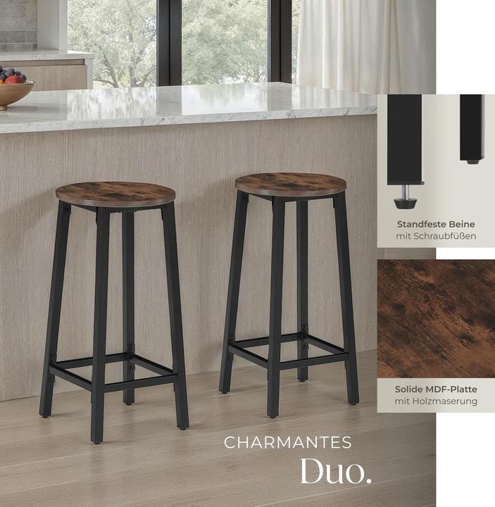 Produktbild tectake 2 Barhocker Corby