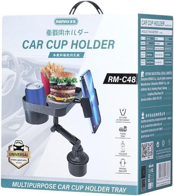 Actual product image Remax RM-C48 Autohalterung mit Getränkehalter, schwarz