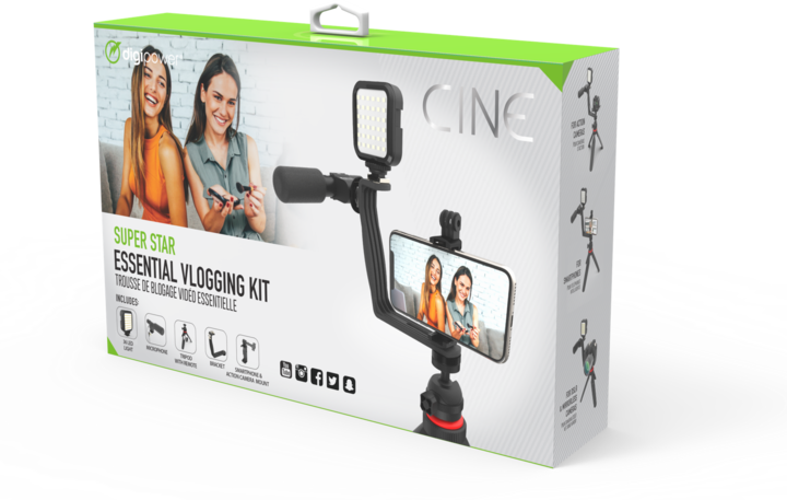 Productafbeelding DigiPower Vlogging Kit Superstar Essential (5-delig) (Plastic)