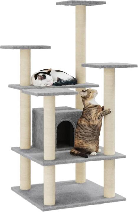 Image du produit vidaXL Katzenbaum (110 cm, Gris clair)