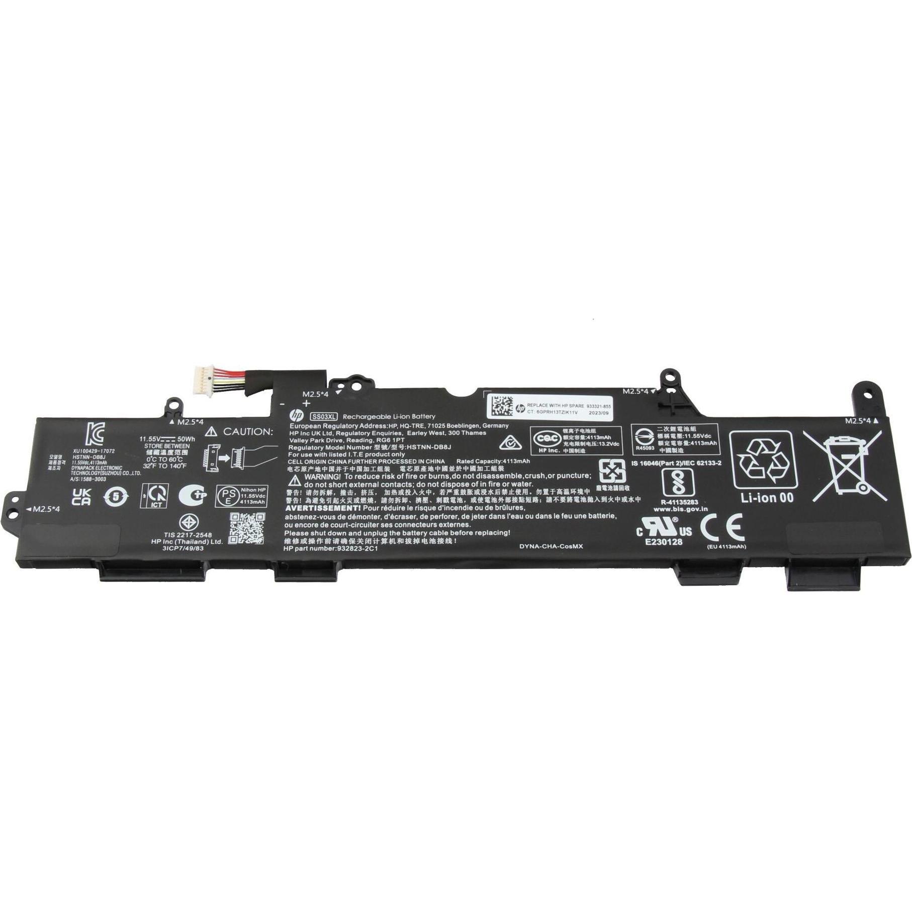 HP 933321-855 (3 Zellen, 4330 mAh), Notebook Akku