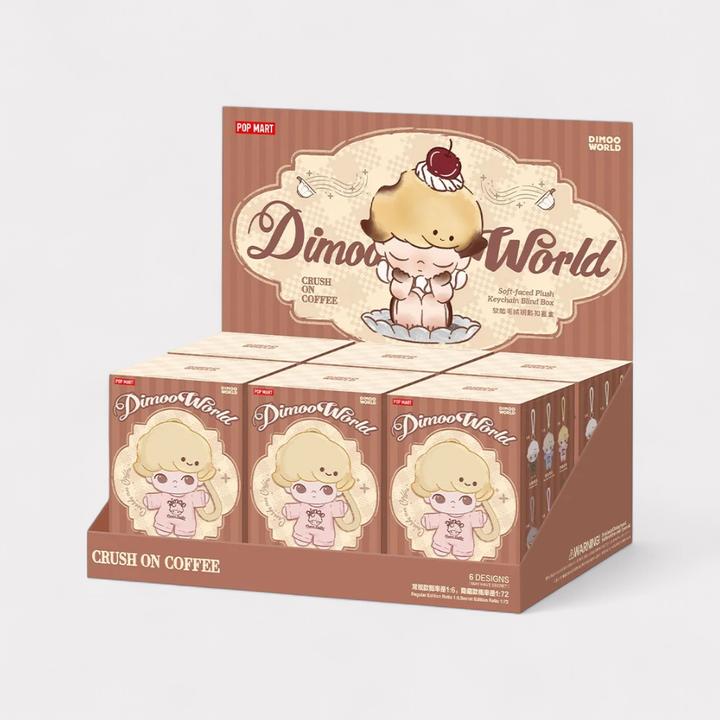 Immagine prodotto Pop Mart DIMOO Crush on Coffee Series Schlüsselanhänger Blindbox (6er Display)