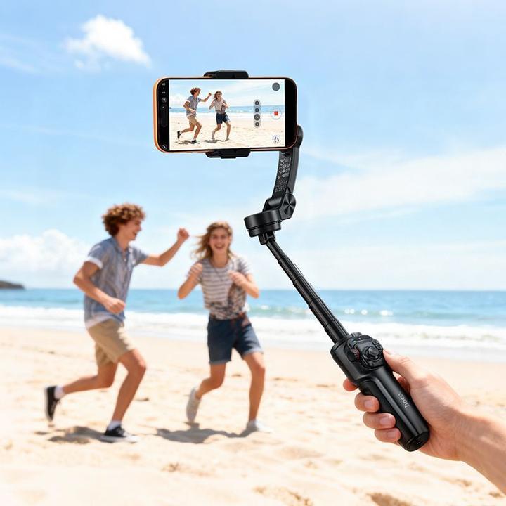 Produktbild Hoco Auto holder Gimbal with 3-axis stabilization and remote control K91 black (Smartphone)