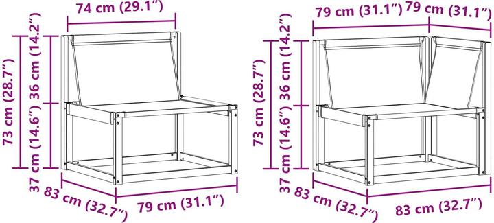 Produktbild vidaXL Outdoor-Sofa