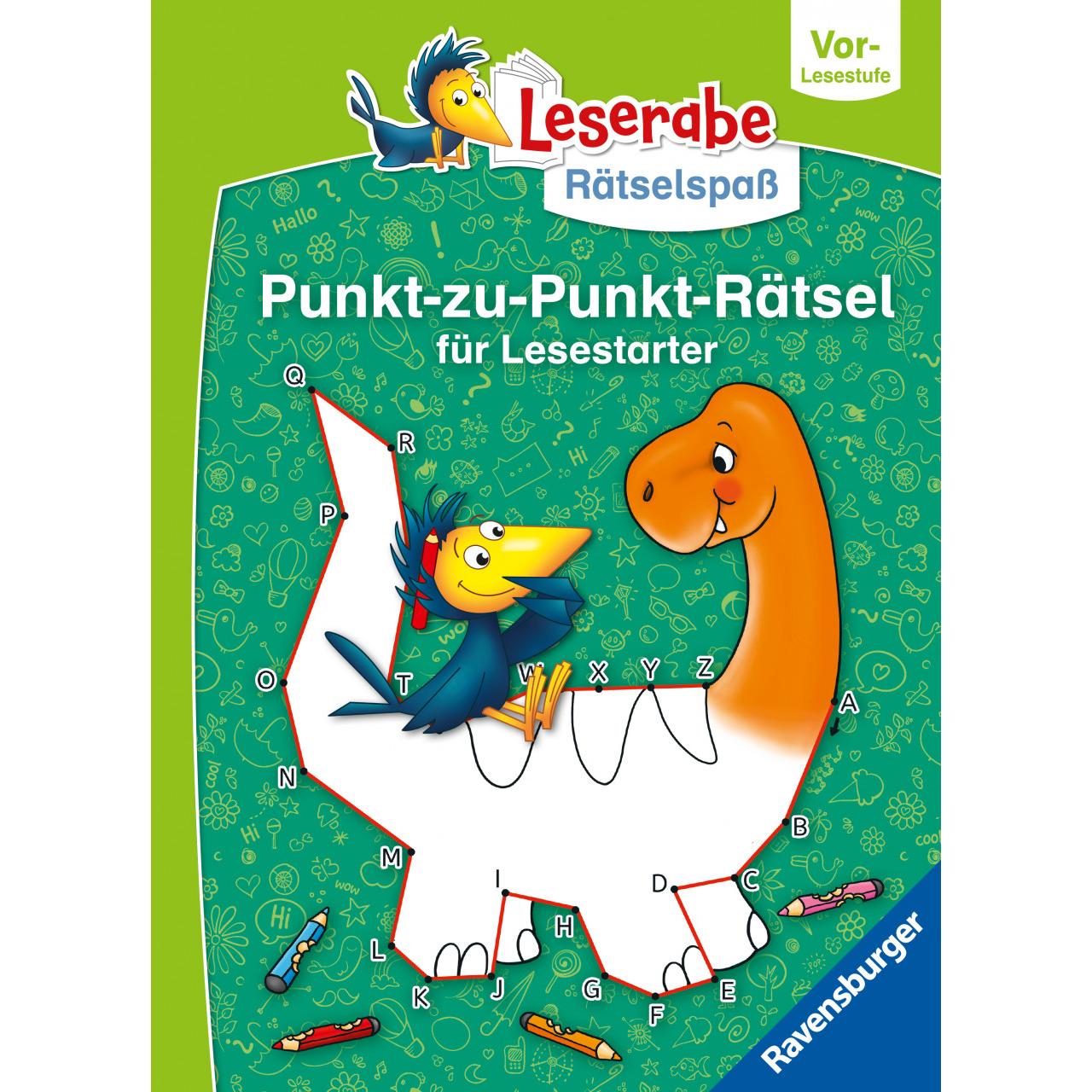 Leserabe: Punkt-zu-Punkt-Rätsel für Lesestarter (Vor-Lesestufe), Kinderbücher von Rina Gregor, Andrea Dölling, Heribert ...