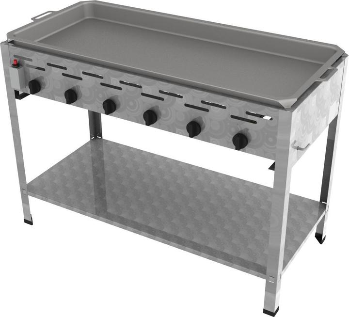 ChattenGlut Gasbräter 6-flammig mit Edelstahlpfanne (22 kW)