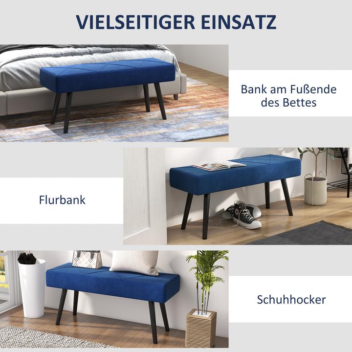 Immagine prodotto Homcom Sitzbank Polyester, Stahl Blau