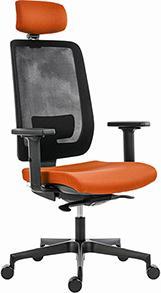 Actual product image Powerton ERGO LUCIE Ergonomic office chair, orangeColours (42 - 53.50 cm)