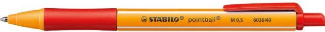 Image du produit STABILO Stylo à bille pointball en plastique recyclé (Rouge, 10x)